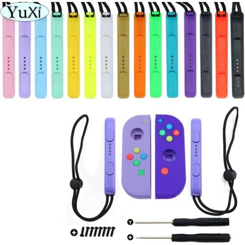 YuXi DIY NS Replacement Case For Nintend Switch Joy Con With Tools Consoles Shell Cover Protection Housing & Hand Wrist Strap