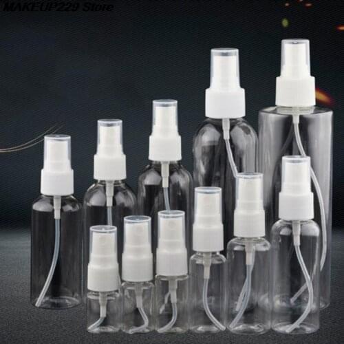 Spray Bottle 1pc 10ml/20ml/30ml/50ml/60ml/80ml/100ml/150ml Empty Perfume Bottles Refillable Mist Pump Perfume Travel Accessories