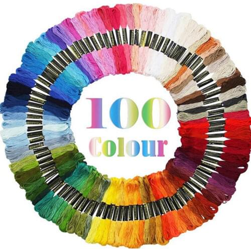 100 Color Cross Stitch Threads The Unique Style Cross Stitch Cotton Embroidery Cross Stitch Embroidery Sewing Thread