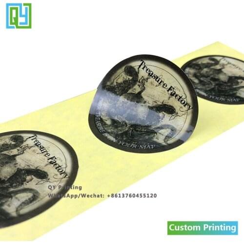 1000pcs 50x50mm Free Shipping Cheap Sticker Printing Paper Sticker Brand Logo Qr Code Homemade Labels Bottle Honey Lids Seal Tag