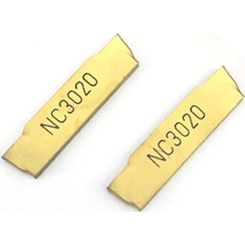 20PCS MGMN200 G NC3020 grooving carbide inserts MGMN 200 lathe cutter turning tool Parting and grooving tool Parting off