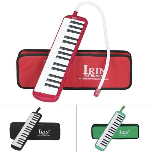 32 Key Harmonica Melodica Portable Mouth Organ Teaching Instrument with Hard Box 3 Colors Optional Electronic Organ