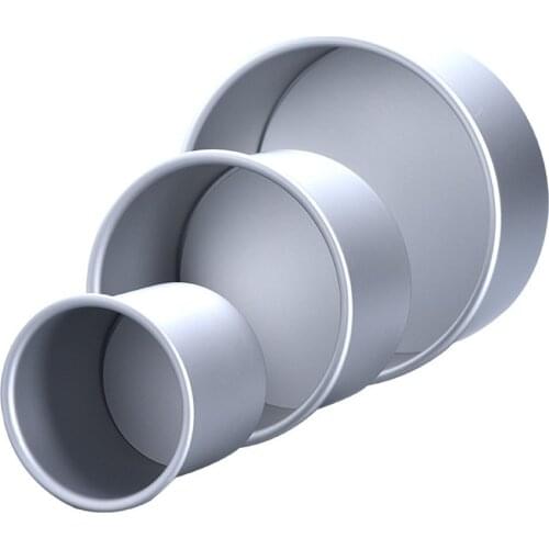 3 Pc/Set Straight Edges High Chiffon Cake Mould Deepened Anode Live Bottom Home Oven Baking Tray Pastry Decorating Tools