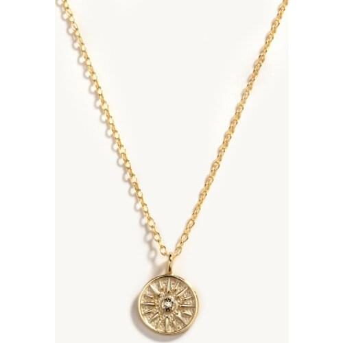 AIDE Round Gold Clavicle Chains 925 Sterling Silver Necklace For Women Jewelry Choker Necklace Collares Bijoux Collar For Gifts