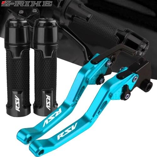 Motorcycle Accessories Extendable Brake Clutch Levers Handlebar Handle Hand Grips For Aprilia RSV MILLE 1999 2000 2001 2002 2003