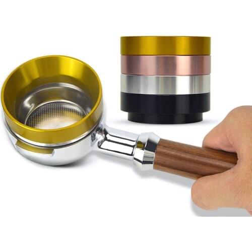 Aluminum Intelligent Dosing Ring For Brewing Bowl Coffee Powder Espresso Barista Tool For 58 51 54MM Profilter Coffee Tamper