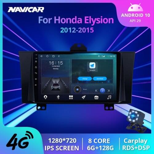 2Din Android10 Car Radio For Honda Elysion 2012-2015 Stereo Receiver GPS Navigation Auto Radio Car Multimedia Player Car Stereo