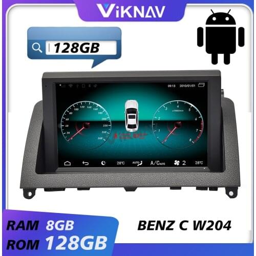 Car gps navigation multimedia player for mecerdes benz c w204 2007 2008 2009 2010 2011 android radio head unit tape recorder