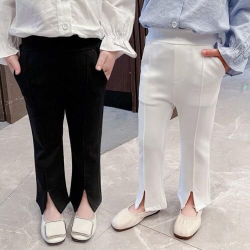 Girl Pants Solid Color Childrens Trousers For Girls Spring Autumn Pants Kids Casual Style Childrens Clothes