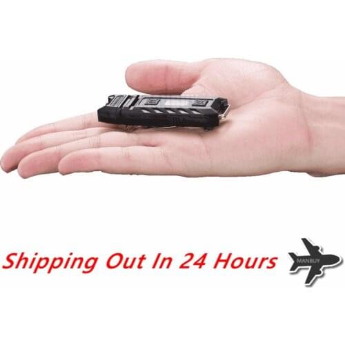 NITECORE THUMB mini USB Rechargeable High Performance Flashlight Handy Versatile Tiltable Outdoor Camping White+Red 2x LED Light