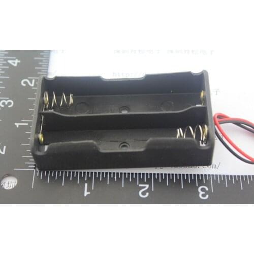 Hot sale Free shipping 18650 battery box with cable lithium battery 2 7.4V serial charge