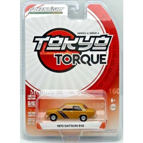 GreenLight 1:64 1972 DATSUN 510 Alloy model car Metal toys for childen kids diecast gift