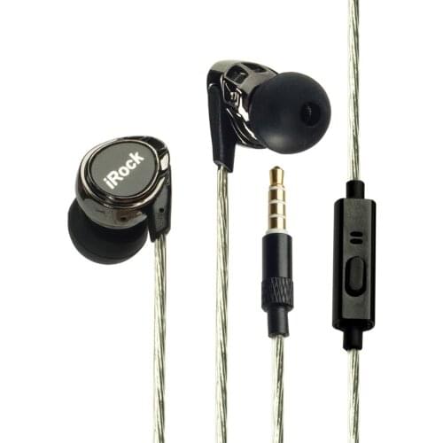 In-Ear Hybrid Multidriver System Earphones with Mic Hifi Monitor Headset Dual Drivers Wired Hi-Res Earbuds