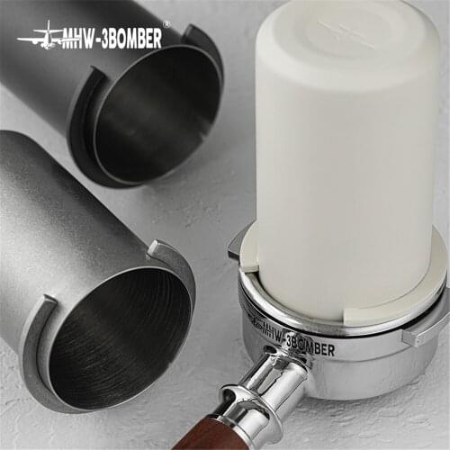 58MM Dosing Ring Brewing Bowls Coffee Sniffing Mug Powder Feeder Tank 304 stainless steel Coffee Tamper Espresso Cafe Accessory