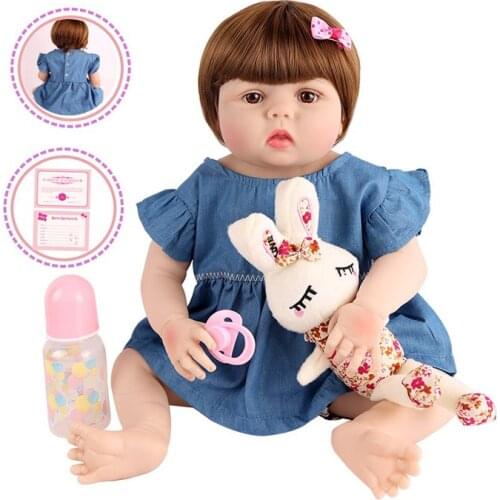 Reborn baby doll 22 inch lol reborn bebe realistic newborn dolls girls kids handmade summer gift boneca Kaydora