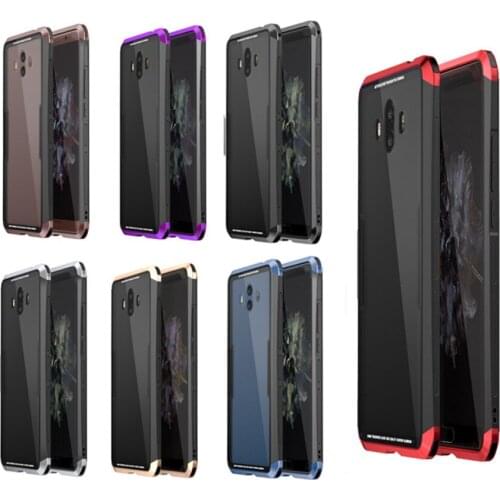 Luphie Toughend Glass Back Aluminum Metal Frame Case Cover For HUAWEI MATE 10 Cases Sleeve For HUAWEI MATE10 Shell