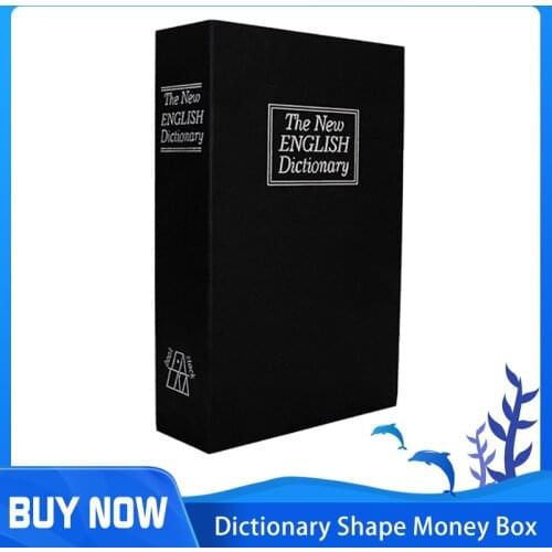 MIni Home Security Dictionary Key Book Safe/Lock Box/Storage/Piggy Bank Creative Money Box Home Accessories