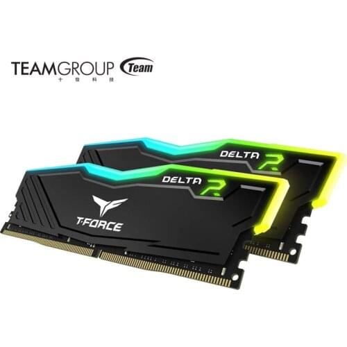 TEAMGROUP RAM Delta RGB DDR4 8GB 16GB 3200MHZ 3600MHZ 16GB (2x8GB) 3000MHz (PC4-24000) Desktop Gaming Module Memory