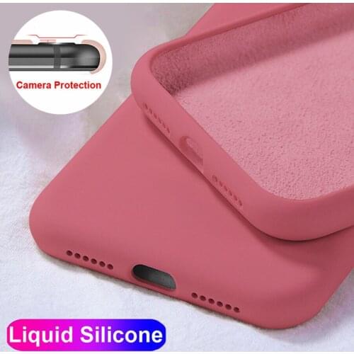 Luxury Liquid Silicone Case For iPhone 11 Pro 12 Max SE 2 2020 XS XR X 10 6 S 6S iPhone 7 8 Plus Cell Phone Soft Back Cover