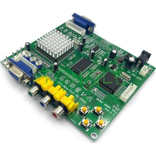 GBS-8200 Arcade Game CGA/YUV/EGA/RGB Signal to VGA HD Video Converter Board Non-Shielded Protection