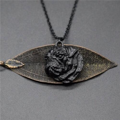 New Vintage Retro Pug Necklace High Quality Metal Women Men Pug Pendant Necklace Jewellery