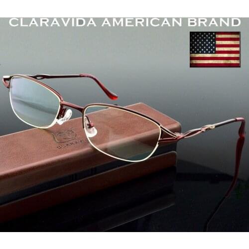 Titanium Alloy Frame Fashion RED Ladies Women Portable Reading Glasses +0.75 +1.00 +1.25 +1.5 +1.75 +2.00 +2.25 +2.5 +2.75 To+4