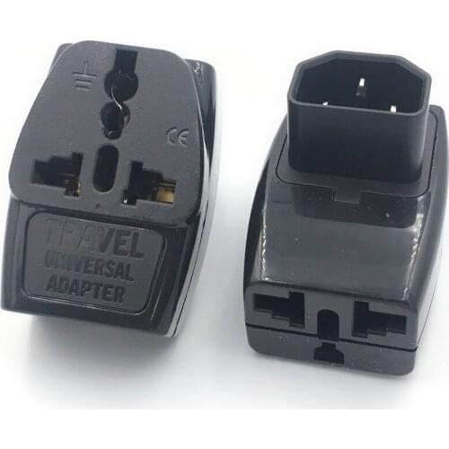 2018 Balck 3 in 1 IEC 320 C14 Male to C13 Female Power Adapter PDU/UPS C13 Universal Female AU/US/UK/EU special conversion plug