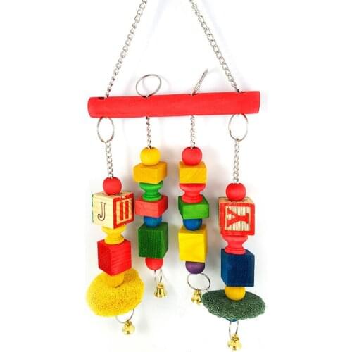 Parrot Bird Stand Platform Pet Swing Shelf Wooden Cage odontoprisis rope Chewing Bites toy supplies Birdcage Ladders Perches