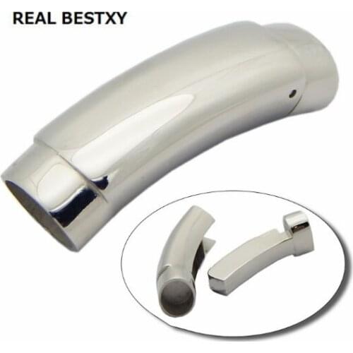 REAL BESTXY 10pcs/lot High quality 316 stainless steel Jewelry Accessories Stainless Steel Magnetic Clasps For Jewelry Making