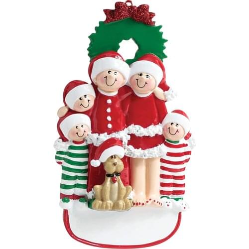 Christmas Tree Ornament Personalized Family Decor Pendants Ornaments Tree Ornament Kids Gift For Home Christmas Party Elegantly