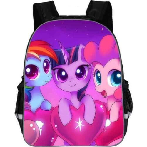 My Little Pony School bags for Toddler Kids Cute Children Kindergarten Schoolbag Custom Small Pink Orthopedic Backpack For Girls