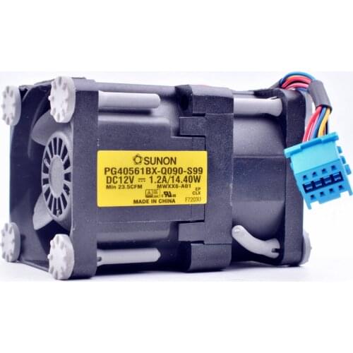 Brand new original PG40561BX-Q090-S99 MWXX6-A01 4cm 4056 40x40x56mm 12V 1.2A/14.40W server cooling fan