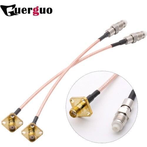 Test Converter SMA Female to FME Female Connector Pigtail RG316 Cable 15CM 6" RF Adaptor
