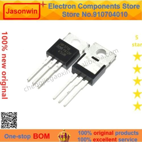 100% nuevo 50 unids/lote original MOSFET IRF3710PBF 100V57A IRF3710 TO-220 Transistor