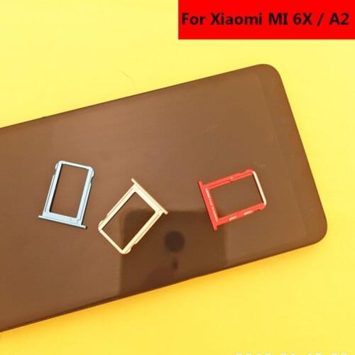 For xiaomi MI 6X / Mi A2 SIM Card Tray Holder Replacement Spare Parts