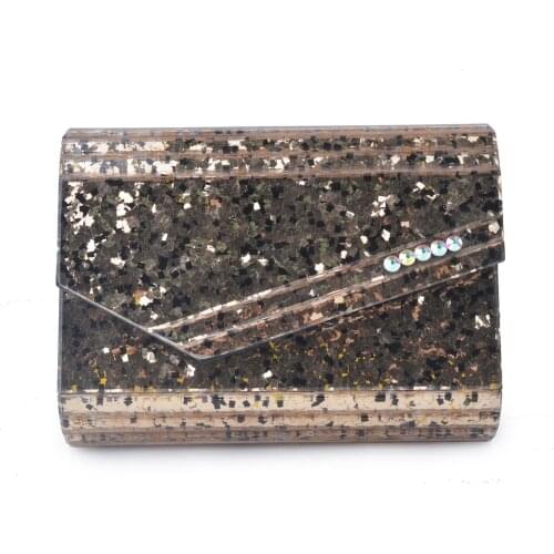 Bag for Women Luxury Acrylic Clutch Fashion Brides Sparkling Evening Clutches Handbags Elegant Cocktail Party Purses Bling Bag