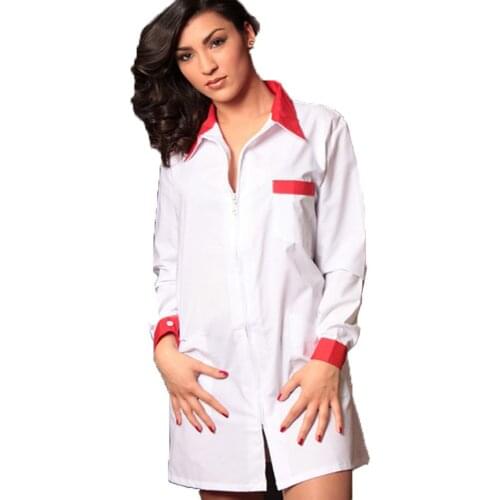 Womens shirts uniform housekeeper work food deli kindergarten