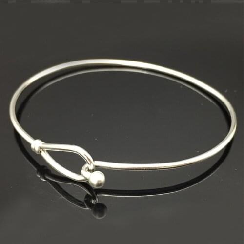 10pcs Stainless Steel Wire Blank Bangle Bracelet Cable Charm Bracelet for DIY Jewelry Making Wholesale