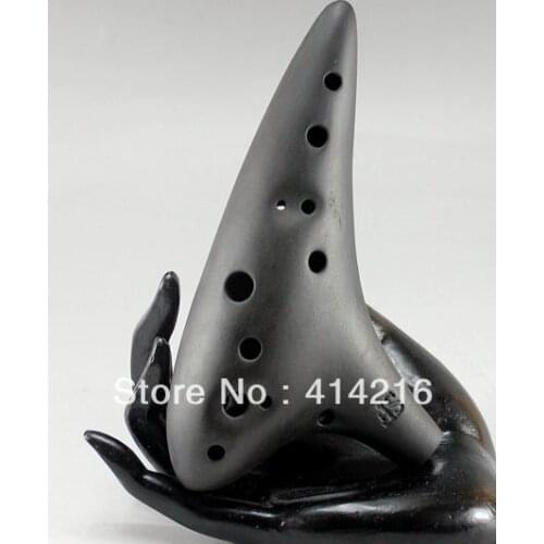 12 holes high F Ocarina SF burn flute smoked burn music instrument cool