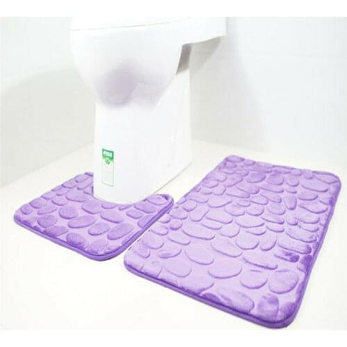 2pc Strong Large Anti Slip Suction Bath Shower Mat Foot Massage Bathroom Rug US