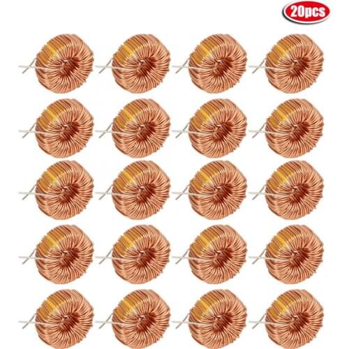 Power inductor kit 20Pcs Toroid Inductor Wire High Quality Copper Coil for PCB Circuit Board 5026 330UH 3A indutor