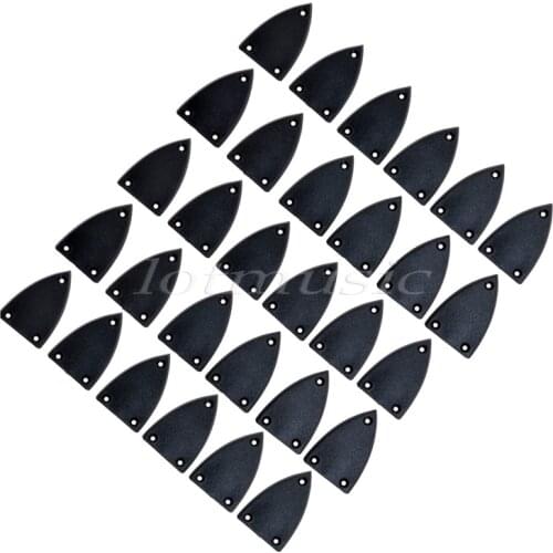 30Pcs New Guitar Triangle Truss Rod Cover Black for Electric Guitar Replacement Parts