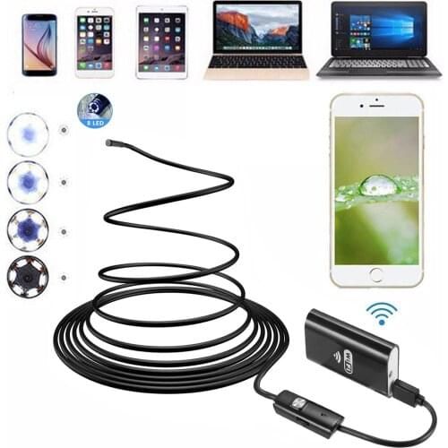 WIFI Endoscope Camera 8mm HD Wireless Inspection Camera Endoscop 2M 3.5M 5M Flexible WIFI Endoscope Camera for Android IOS