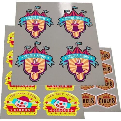 5x3cm rectangle dome sticker printing custom