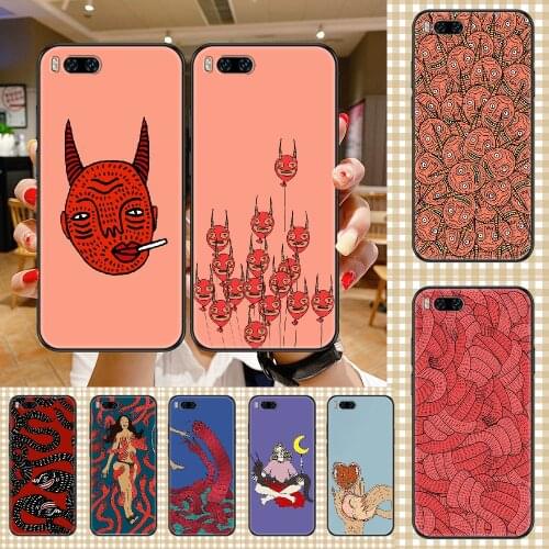 Art polly nor painting Phone case For Xiaomi Mi Max Note 3 A2 A3 8 9 9T 10 Lite Pro Ultra black tpu cell cover painting Etui