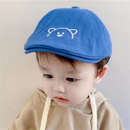 Spring Autumn Children Hat Cartoon Bear Kids Newsboy Hats Outdoor Newsborn Infant Girl Sun Caps Present Party Boy Gentelman Cap