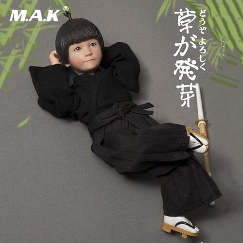 For Collection 1/6 Kid Toy Action Figure 15cm Lakor Baby Kendo Japanese Full Set Doll Model for Children Kid Birthday Gift