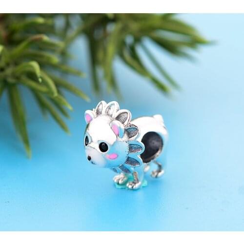 FC Jewelry Fit Original Charm Bracelet Real 925 Silver Lion Bring You Strength and Wisdom Bead For Making Women Berloque 2021