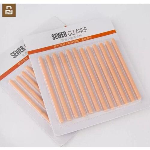 24pcs Youpin Clean-n-Fresh Sewer Cleaner Tool Dissolve Pipe Cleaner Stains Dredging Pipeline Bacteriostasis Deodorization
