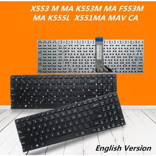 Laptop English Keyboard For Asus X553 M MA K553M MA F553M MA K555L X551MA MAV CA notebook Replacement layout Keyboard